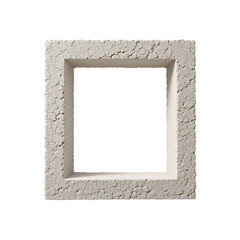 Fototapeta premium Imperfect Square – Abstract Symbolic Shape with Organic Texture (Transparent PNG, 8K)