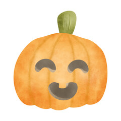 A set of scary items for celebrating Halloween. Halloween clipart with ghost, pumpkin, Holidays cartoon character. -Vector 
