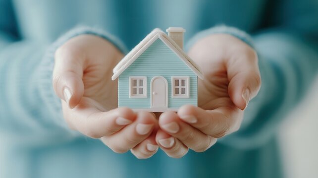 Architect reviewing intricate architectural model featuring sustainable home design, lush greenery, and eco friendly landscape elements