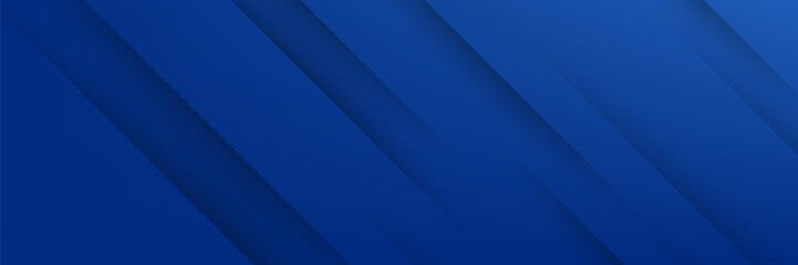 Modern abstract blue background with diagonal line. Simple graphic design element. Futuristic concept. Horizontal banner template with space for your text. Vector
