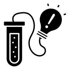 Editable solid design vector of creative experiment