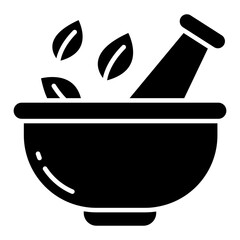 Modern design icon of pestle mortar