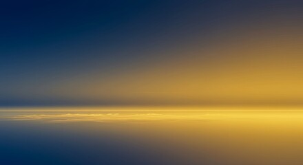 Fototapeta premium Blue and golden abstract sky gradient