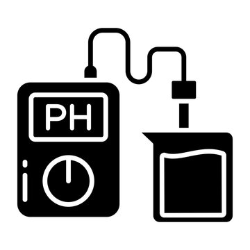 Creative design icon of ph meter