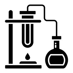 An editable design icon of experiment