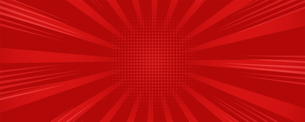 Comic background with red color