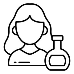 A unique design icon of lab manager