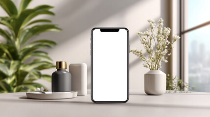 Unveiling Serenity: A Minimalist Mobile Mockup