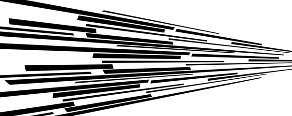 Comic book speed lines isolated on white background stripe effect style for manga speed frame, superhero action, explosion background. Motion line effect, pop art.vector eps 10