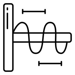 An icon design of wavelength chart