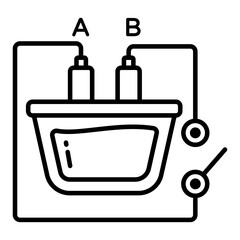 Premium download icon of electric circuit