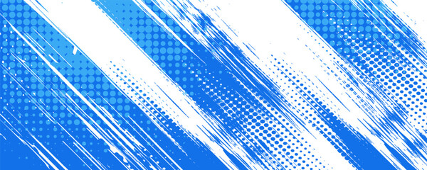 Minimal Abstract Blue Sport Grunge Design On Dark Background