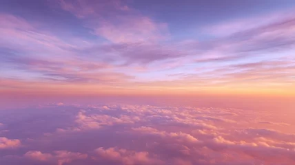 Dreamy cloudscape at sunrise with pastel tones. AI generated © Viktor