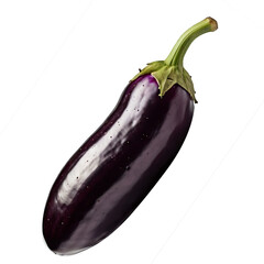 Fresh Green Cucumber Isolated on Transparent Background

