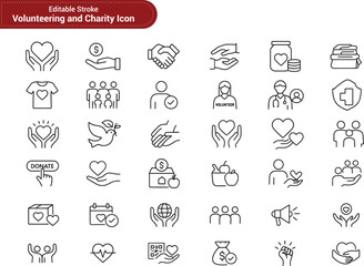 Volunteering & Charity Icons