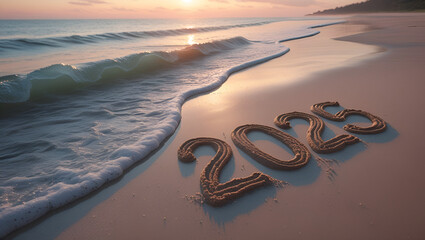 Peaceful Sandy Beach at Sunrise with Gentle Waves and Golden Light Enhancing a Serene Coastal Morning Scene
