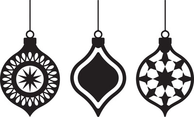 Elegant Ornament Silhouettes Set