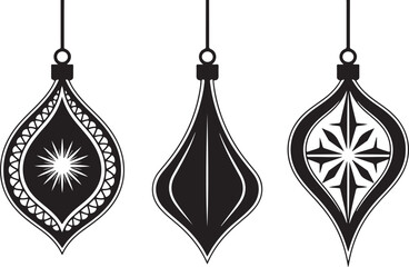 Elegant Ornament Silhouettes Set