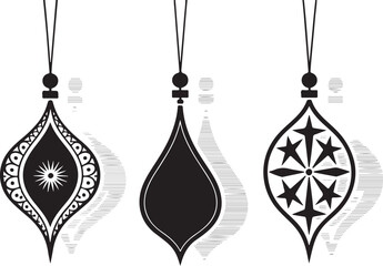 Elegant Ornament Silhouettes Set