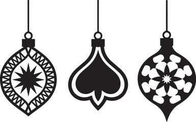 Elegant Ornament Silhouettes Set
