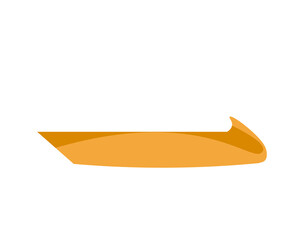 Vector illustration of a yellow yoga mat on a white background. Tourist sleeping mat. Equipment for tourism and sport activity, hiking on nature.The concept of a healthy lifestyle, sport.