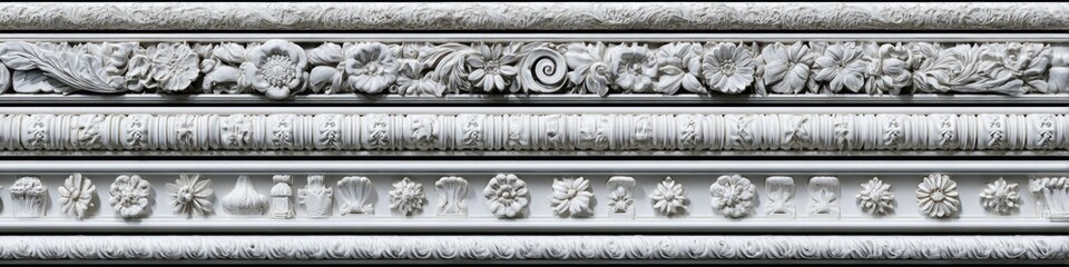 Ornate, repeating decorative bands