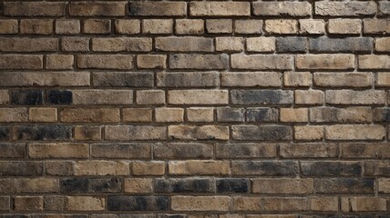 Obraz premium Textured brick wall with earthy tones. AI generated