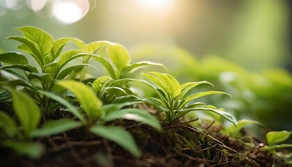 Soft Focus Green Plant Background