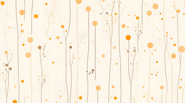 Abstract floral background minimalist botanical design warm tones simple elegant pattern