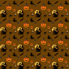 seamless halloween pattern