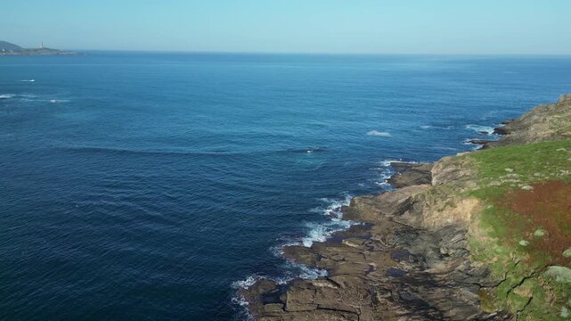 Flying over Seixo Branco in Galicia 4k drone