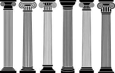 Ancient Greek architectural columns architecture ionic