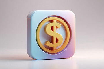 business finance 3d illustration design 