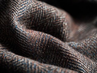 Fototapeta premium CloseUp of Textured Tweed Fabric