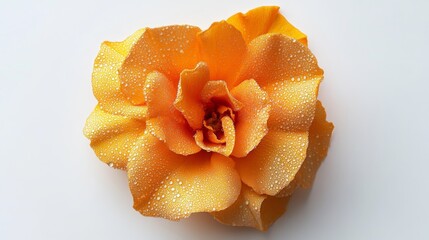 photo of a single marigold flower