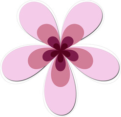 pink flower vector illustration