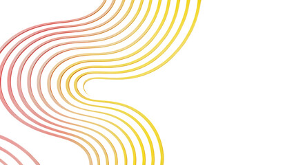 abstract glass gradient circle with neon ribbed isolated on white background, png, ai generated.