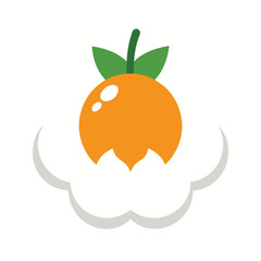 Whole and Halved Cloudberry Vector on White Background