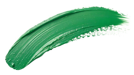 green paint isolated on white