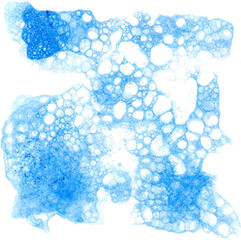 Blue Soap Bubble Watercolor Element