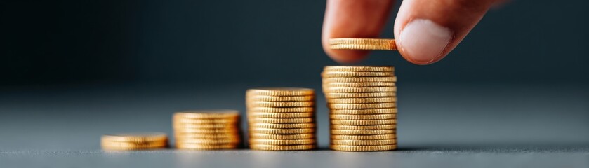 Investment Strategies Financial Market Business Growth Modern Office Close-up Wealth Management