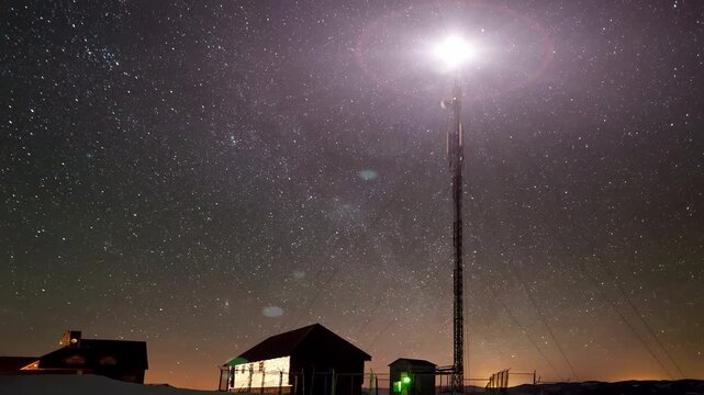 Interstellar Communication Hub with Quantum Entanglement Technology | Advanced Space Communication Visualization | High-Tech Future Messaging System Concept