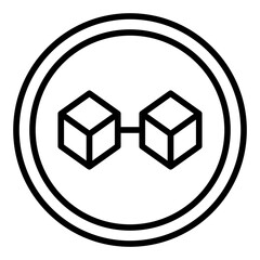 Cryptocurrency icon collection. Bitcoin, Ethereum, blockchain symbol set.