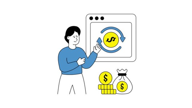 Cash Flow Animation MP4 file