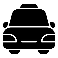 Taxi icon set. City transport and travel cab symbol collection.
