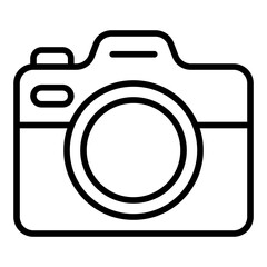 Camera icon set. Photography and travel shooting symbol collection.