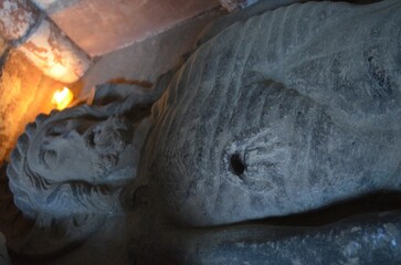Mainz, Germany 12.14.2019: Mainz Cathedral Interior
