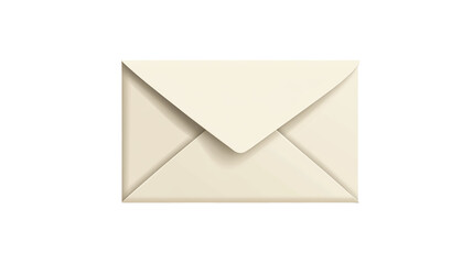 A closed white envelope, symbolizing a letter, message, or business correspondence, isolated on a transparent background. PNG