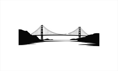 Fototapeta premium Iconic cityscape structure silhouette