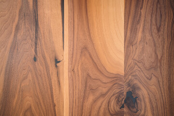 Texture of black walnut wood with some sapwood